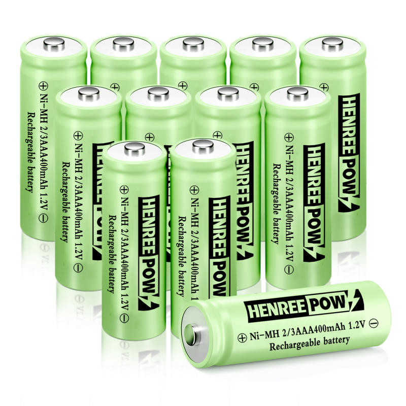 Henreepow 1.2V 600mAh Aa Ni-MH แบตเตอรี่ชาร์จไฟได้