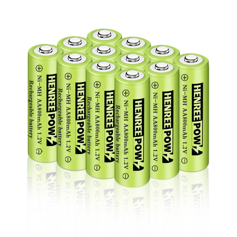 Henreepow 1.2V 600mAh Aa Ni-MH แบตเตอรี่ชาร์จไฟได้